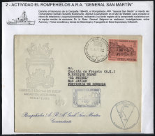 12/JA/1965: Icebreaker General San Martín, Cover With Special Marks, And On Back Handstamp And Signature Of... - Otros & Sin Clasificación