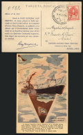 Postcard With Nice View Of The Patagonian Ship 'Santa Micaela', Sent By Perez Companc Co. From The Antarctic... - Otros & Sin Clasificación