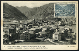 Maximum Card Of 15/FE/1955: General View Of Andorra La Vella, Fine Quality - Gebruikt