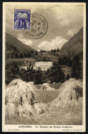 Maximum Card Of AU/1953: Radio Andorra Building, VF Quality - Gebruikt