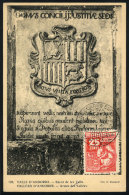 Maximum Card Of 1/JA/1953: Coat Of Arms, With Special Pmk "25 Years Spanish Mail", VF Quality - Other & Unclassified