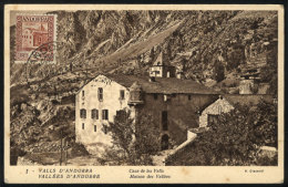 Maximum Card Of MAR/1937: Casa De Les Valls, With Stain Spots - Other & Unclassified