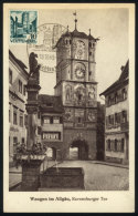 Maximum Card Of 18/OC/1949: The Ravensburg Tower, Wangen Im Allgäu, With Special Pmk, VF Quality - Andere & Zonder Classificatie