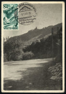 Maximum Card Of 5/JA/1948: Environs Of Eningen, Achalm, With Special Postmark, VF Quality - Altri & Non Classificati