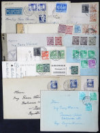 15 Covers Used Between 1946 And 1960, Many To Argentina, With Some Nice And Interesting Postages, Some Censored,... - Altri & Non Classificati