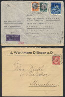 2 Covers: One Sent By Airmail From Chemnitz To Argentina On 18/AP/1941 With Nice Postage And Censored, And An Older... - Other & Unclassified