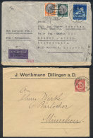 2 Covers: One Sent By Airmail From Chemnitz To Argentina On 18/AP/1941 With Nice Postage And Censored, And An Older... - Otros & Sin Clasificación