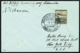 Cover Dispatched On 8/MAY/1936 Onboard The ZEPPELIN To New York, Excellent Quality! - Other & Unclassified