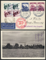 PC With Nice View Of Zeppelin Flying Over The Coast Of A Lake, Flown By ZEPPELIN To Recife, Dispatched Onboard On... - Andere & Zonder Classificatie