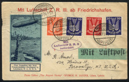 ZEPPELIN FIRST FLIGHT From Friedrichshafen To New York, Nice Postage Cancelled Friedrichshafen 15/SE/1924, Another... - Altri & Non Classificati