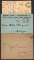 2 Covers + 1 Postcard Posted Stampless In 1923, Handstamped "Gebühr Bezahlt", VF Quality! - Autres & Non Classés