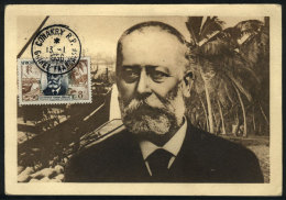 Governor General Noel Ballay & Port Of Conakry, Maximum Card Of 13/JA/1956, VF - Cartas & Documentos