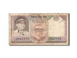 Billet, Népal, 10 Rupees, 1974, Undated (1974), KM:24a, TB - Népal