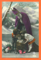 CPA - Vive Saint Nicolas - Saint Nicolas , Enfants Et Paysage D'hiver - Saint-Nicolas