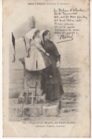 22 - BRETAGNE  Cpa 1900 - JEUNE FEMME DE MARIN PAYS GOELLO -  EN TENUE D EPOQUE - MODE COIFFE COSTUME - Lannion
