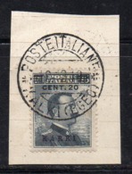 ENR14e - CARCHI 1916, 20/15 Cent N. 8 Su Frammento Del 18/12/1919 . - Aegean (Carchi)