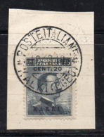ENR14e - CARCHI 1916, 20/15 Cent N. 8 Su Frammento Del 18/12/1919 . - Ägäis (Carchi)