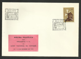 Portugal Cachet Commémoratif  Expo Philatelique Liceu Da Covilhã 1972 Event Postmark Stamp Expo - Flammes & Oblitérations