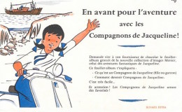 VESPA  -  BUVARD Publicitaire  "Compagnon De Jacqueline En Avant Pour L´aventure" - Tweewielers