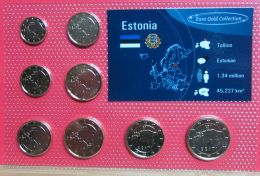 Estland Eurokursmünzensatz Euro Gold-Collection - Estonie