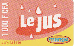 Burkina Faso 1500 FCFA, Le Jus, Telecel, Mango - Burkina Faso