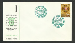 Portugal Cachet Commémoratif  Expo Philatelique Cova Da Beira Fundão 1973 Event Postmark Stamp Expo - Flammes & Oblitérations