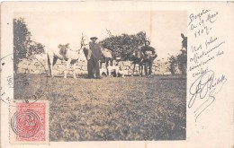 ¤¤  -   COLOMBIE   -   BOGOTA   -  Carte-Photo   -  Péons Avec Leurs Chevaux En 1907  -  Oblitération  -  ¤¤ - Colombie