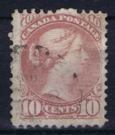 Canada: 1874  SG Nr 99  Used Thick Paper Very Pale Lilac Magneta - Usados