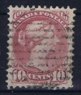 Canada: 1873  SG Nr 100  Used  Deep Lilac Magneta - Gebruikt