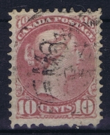 Canada: 1873  SG Nr 100  Used  Deep Lilac Magneta - Gebraucht