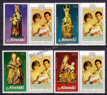 Aitutaki 1982 Yvert  337 - 40 - Christmas - Noël, Birth Of Prince William III - MNH - Aitutaki