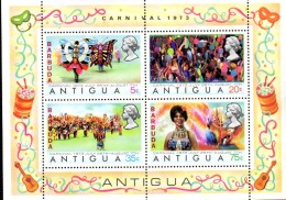 BF41 - ANTIGUA 1973 Mi BL 8 Carneval    ***  MNH - Blokken & Velletjes