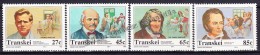 South Africa - Afrique Du Sud - Transkei 1992 Yvert 283- 86, Medicine Famous People - MNH - Ungebraucht