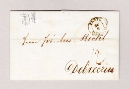 Ungarn PESTH 26.3.1847 Vorphila Brief Nach Debreczen - ...-1867 Prephilately