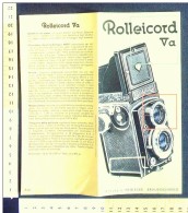 B1782 - Brochure Illustrata MACCHINA FOTOGRAFICA ROLLEICORD Vintage - Fototoestellen