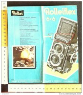 B1783 - Brochure Illustrata MACCHINA FOTOGRAFICA ROLLEIFLEX Vintage - Fototoestellen