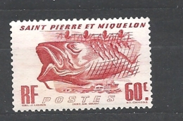 ST. PIERRE & MIQUELON  1947 Local Motives     YVERT 329 MNHINGED OG - Nuevos