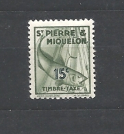 ST. PIERRE & MIQUELON  1938 TAXES MORUE YVERT #34 MNH - Nuovi