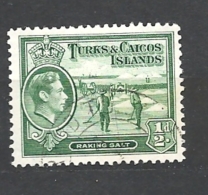 TURKS & CAICOS    1938 King George VI USED - Turks & Caicos