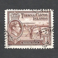 TURKS & CAICOS    1938 King George VI USED - Turks & Caicos