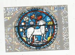 Cp , Astrologie , ZODIAQUE , Vitrail De La Cathédrale De Chartres , M.G éditions , Vierge , BELIER - Astrology