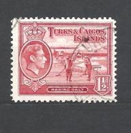 TURKS & CAICOS    1938 King George VI USED - Turks And Caicos