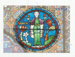 Cp , Astrologie , ZODIAQUE , Vitrail De La Cathédrale De Chartres , M.G éditions , Vierge , VIERGE - Astrologie