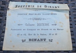 DINANT (Belgique) Ancienne Enveloppe Publicitaire Cartes Postales Destexhe - Dinant