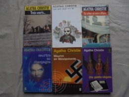 Vintage - Petit Lot - 6 Livres Agatha Christie - Collections Diverses Années 70/80 - Agatha Christie