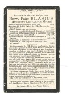 P 49.  E.Pater BLASIUS (H.L. MOORS) - Aalmoezenier Ierland , Missionaris  Califotnië - °HOUPPERTINGEN 1874 / +OLENA 1920 - Devotion Images