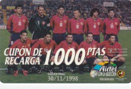 Spain, Acr-012, 1.000 Ptas, Selección Nacional De Fútbol, Football, 2 Scans. - Emissioni Di Base