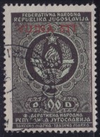 5358. Italy Slovenia VUJA (optd Red) Zone B Revenue Stamp Yugoslavia (100d) R - Yugoslavian Occ.: Trieste