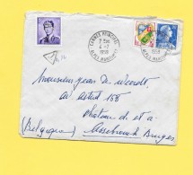 Enveloppe Pour La Belgique Au Départ De Cannes, Taxée 0.12 Fr Timbre Du Roi Baudoin Avec Un T. - 1960-.... Gebraucht