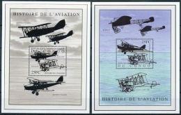 République Démocratique Du Congo - Blocs 197/198 (BL197/198) - Histoire De L'Aviation - 2001 - MNH - Mint/hinged